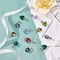 30 Pieces 6 Colors Heart Glass Charms Faceted Heart Pendants Valentine Charms Crystal Dangle Charms with Bail Hanger Large Hole Beads for Wedding Mother Necklace Bracelets Making, Hole: 5mm